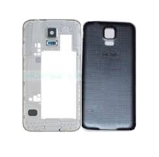 Samsung Galaxy S5 G900F Rear Frame with Battery Cover in Black