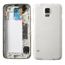 Samsung Galaxy S5 G900F Rear Frame with Battery Cover in White