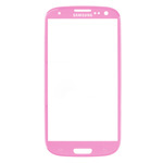 Samsung I9300 Galaxy S III Lens Glass with adhesive (Pink)