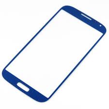 Samsung i9500:i9505 Galaxy S4 Glass Lens with Adhesive in Metallic Blue