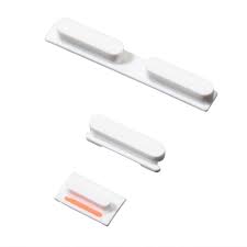iPhone 5C Side Button Set in White (Power ,Volume and Mute Button)