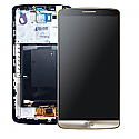 Genuine LG G3 (D855) Complete lcd with digitizer and frame assembly in Gold - LG Part Number- ACQ87190303
