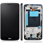 LG D802 Optimus G2 Complete lcd with front cover assembly and touchpad in Black - ACQ8691770