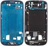 Samsung i9300 Galaxy S3 LCD Frame with side button in Metallic Blue